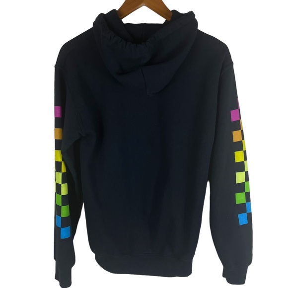 Polaroid Instant Black Hoodie with Front Pocket and Graphic Sleeves in Size S/CH - Picture 8 of 9
